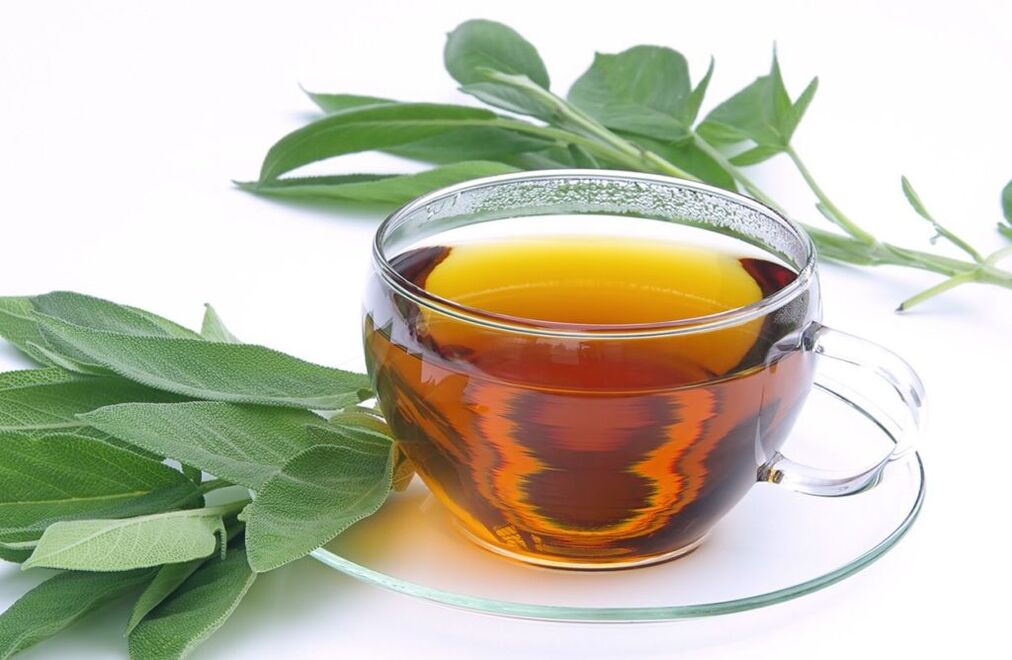té de salvia para a ampliación do peito